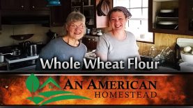 Milling-Whole-Wheat-Flour-OFF-GRID